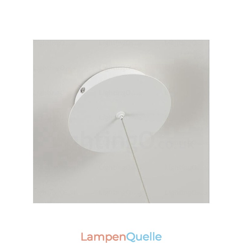 1-flammige, moderne Pendelleuchte mit Acrylschirm