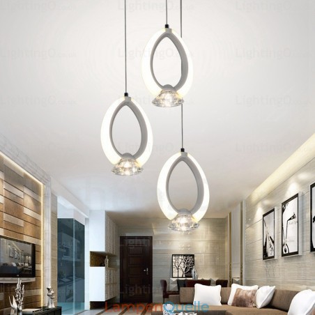 1-flammige, moderne Pendelleuchte mit Kristallschirm 1-flammige, moderne Pendelleuchte mit Kristallschirm
