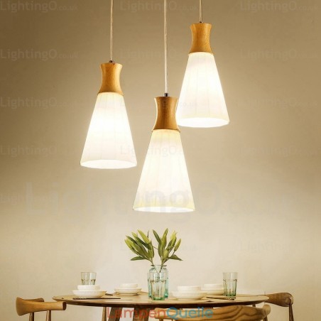 1-flammige, moderne, nordische Pendelleuchte mit Glasschirm 1-flammige, moderne, nordische Pendelleuchte mit Glasschirm