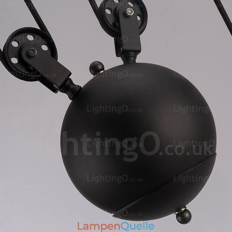 Moderne Pendelleuchte mit 2 Lichtern und Glasschirm