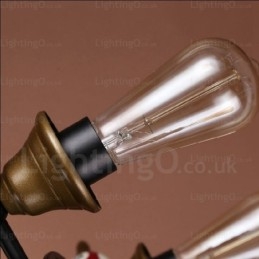 Pendelleuchte im Landhausstil, Vintage-Stil, Retro-Stil, 4 Lichter