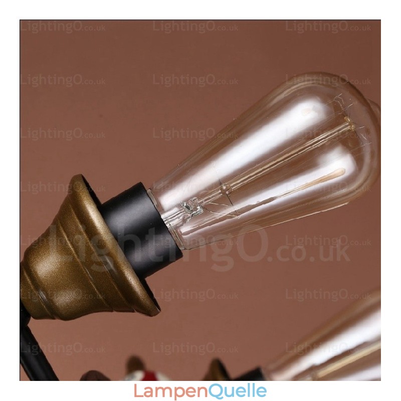 Pendelleuchte im Landhausstil, Vintage-Stil, Retro-Stil, 4 Lichter