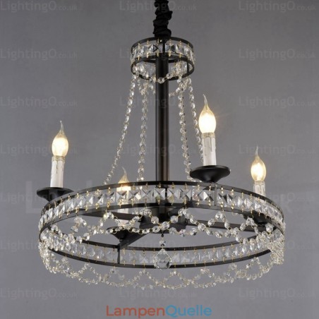 Rustikale Pendelleuchte im Landhausstil mit 4 Lichtern Rustikale Pendelleuchte im Landhausstil mit 4 Lichtern