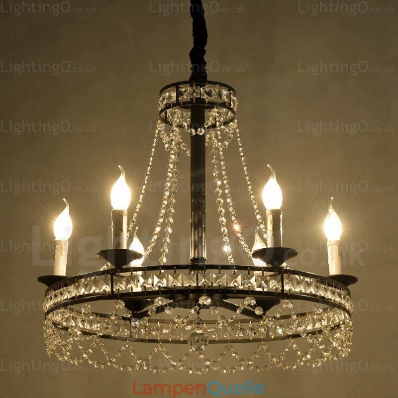 Rustikale Pendelleuchte im Landhausstil mit 4 Lichtern