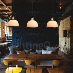 1-flammige Hängeleuchte im Landhausstil mit Glasschirm