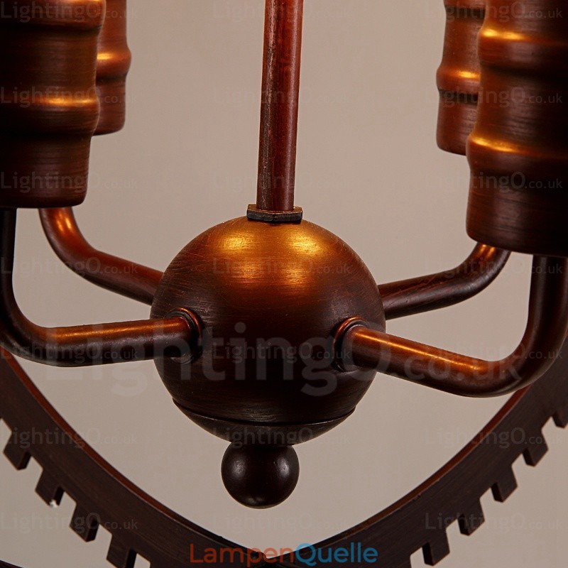 4-flammige Vintage-Retro-Pendelleuchte