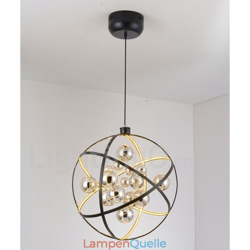 Durchmesser 50CM 80CM Vintage Globe Kronleuchter Rostige Farbe Pendelleuchte
