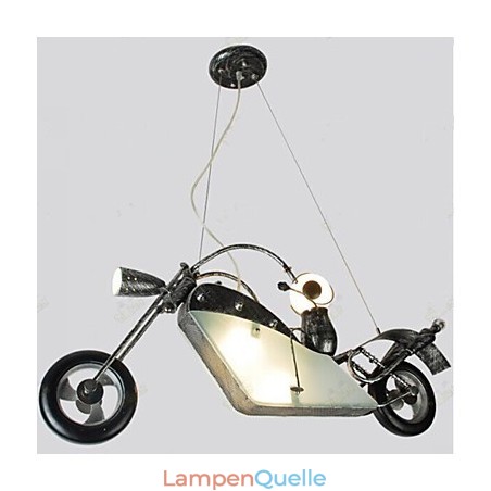 Nostalgische Kinder Junge Motorrad Eisen Kronleuchter Beleuchtung Lampen