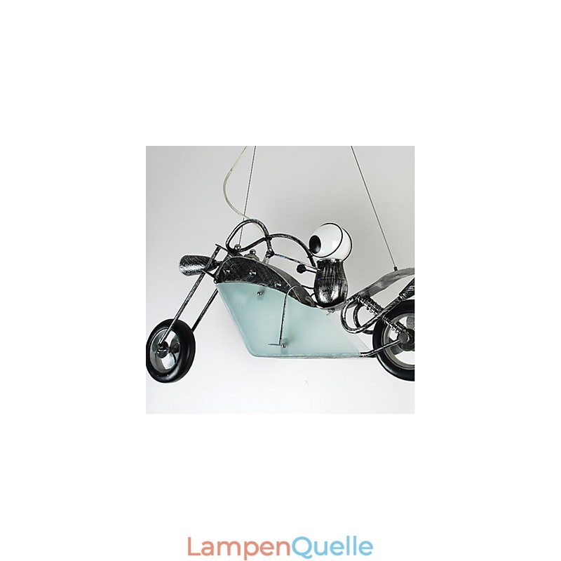 Nostalgische Kinder Junge Motorrad Eisen Kronleuchter Beleuchtung Lampen