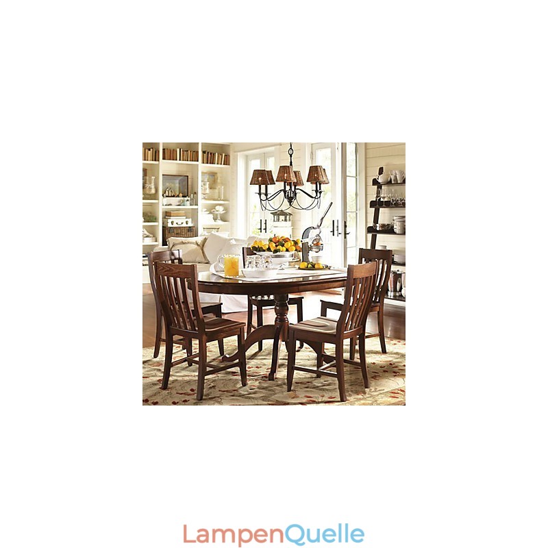 Rustikaler galvanisierter Kronleuchter im Lodge-Stil