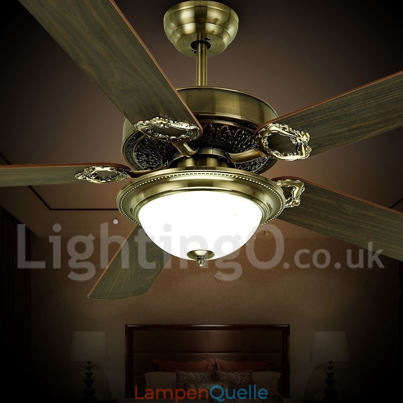 48“ 52“ Country Retro Rustikal Lodge Vintage Deckenventilator