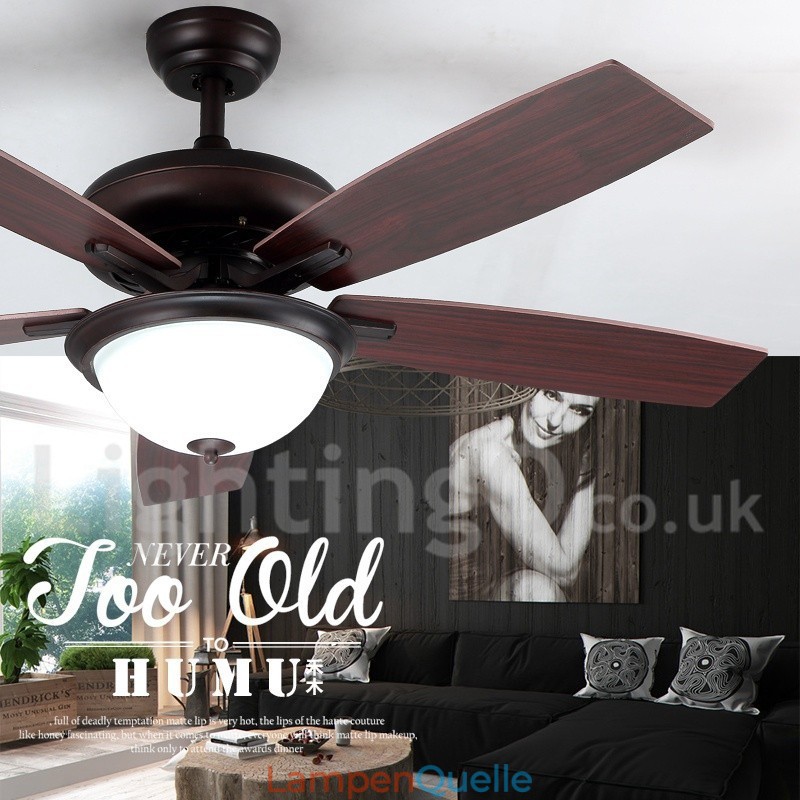 52“ Country Retro Rustikaler Lodge Vintage Deckenventilator