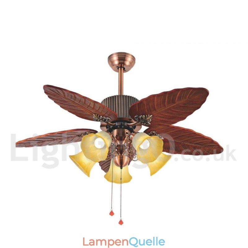 48“ Country Retro Rustikaler Lodge Vintage Deckenventilator