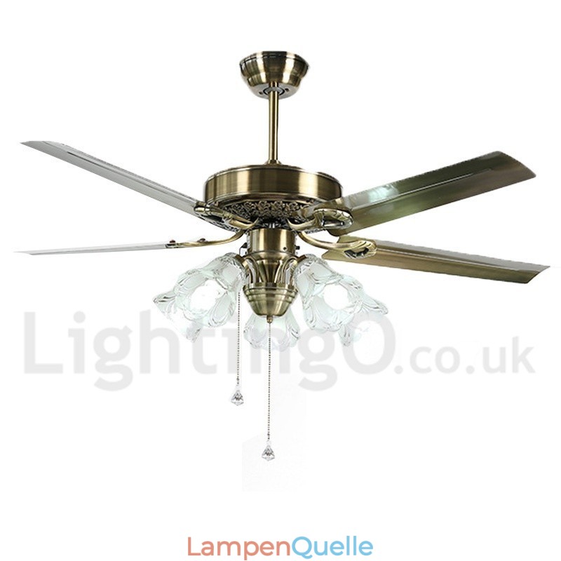 52“ Vintage-Deckenventilator im europäischen Stil