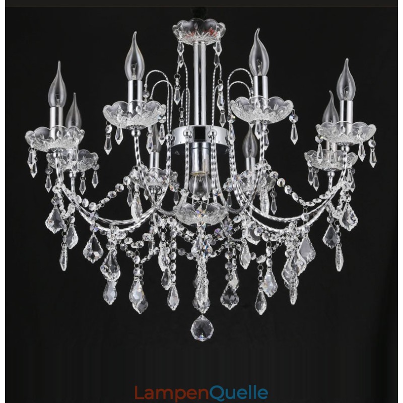 Elegant Crystal Chandelier with 9 Lights