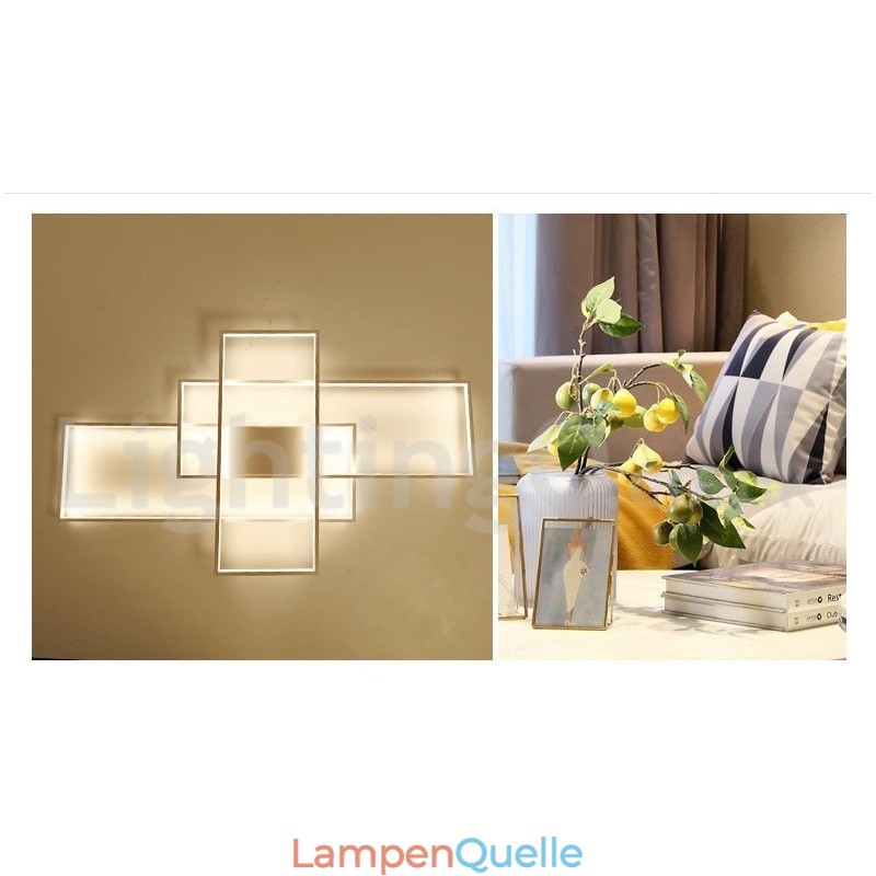 Moderne Deckenleuchte mit zeitgenössischer Aluminium-Malerei, bündige Wandleuchte mit Ferndimmer für Wohnzimmer, Schlafzimmer, kann auch als Wandleuchte verwendet werden