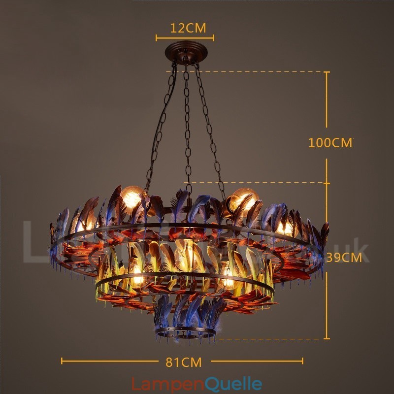 Retro Steel Lighting Store Pendelleuchte Kronleuchter