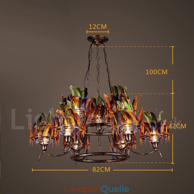 Retro Steel Lighting Store Pendelleuchte Kronleuchter