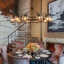 Pendelleuchte aus Stahl im Industriestil für den Beleuchtungsladen