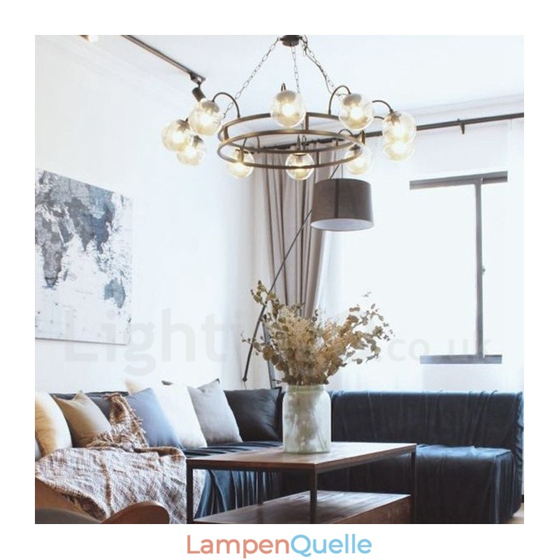 Pendelleuchte aus Stahl im Industriestil für den Beleuchtungsladen