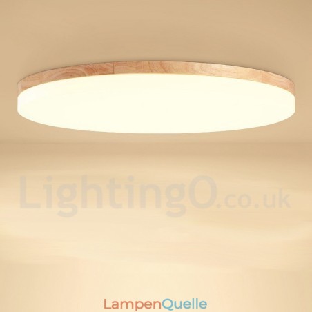 Nordische runde Deckenlampe, einfache, moderne Massivholzlampe, ultradünne Deckenlampe Nordische runde Deckenlampe, einfache, moderne Massivholzlampe, ultradünne Deckenlampe