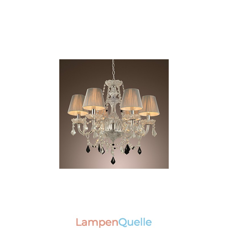 Kronleuchter Kristall Luxus Modern 1 Ebenen Wohnzimmer 6 Lichter