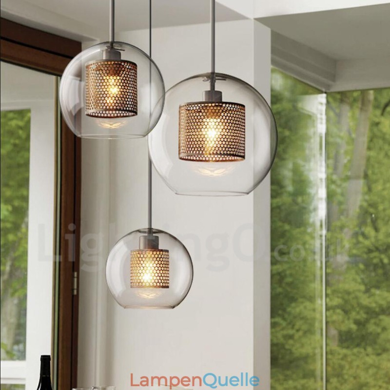 Moderne minimalistische nordische Stil Dekoration Café Glaskugel Einzelkopf Pendelleuchte