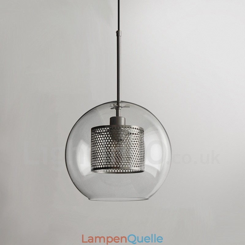 Moderne minimalistische nordische Stil Dekoration Café Glaskugel Einzelkopf Pendelleuchte