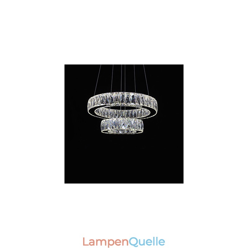 Crystal Chandelier Lights Modern Lighting Two Rings D2040 K9 Large Crystal Home Ceiling Light Fixtures