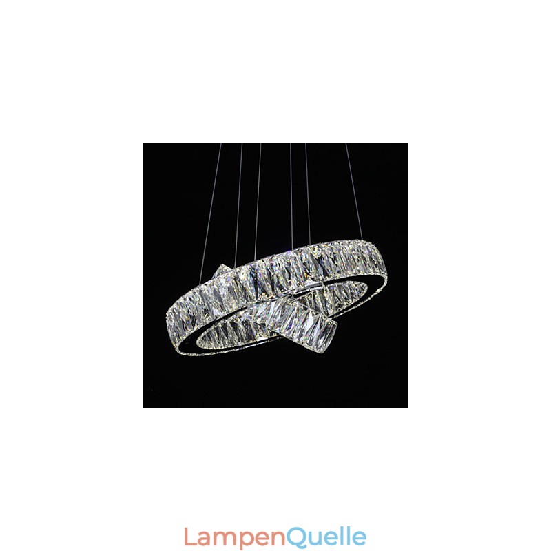 Crystal Chandelier Lights Modern Lighting Two Rings D2040 K9 Large Crystal Home Ceiling Light Fixtures