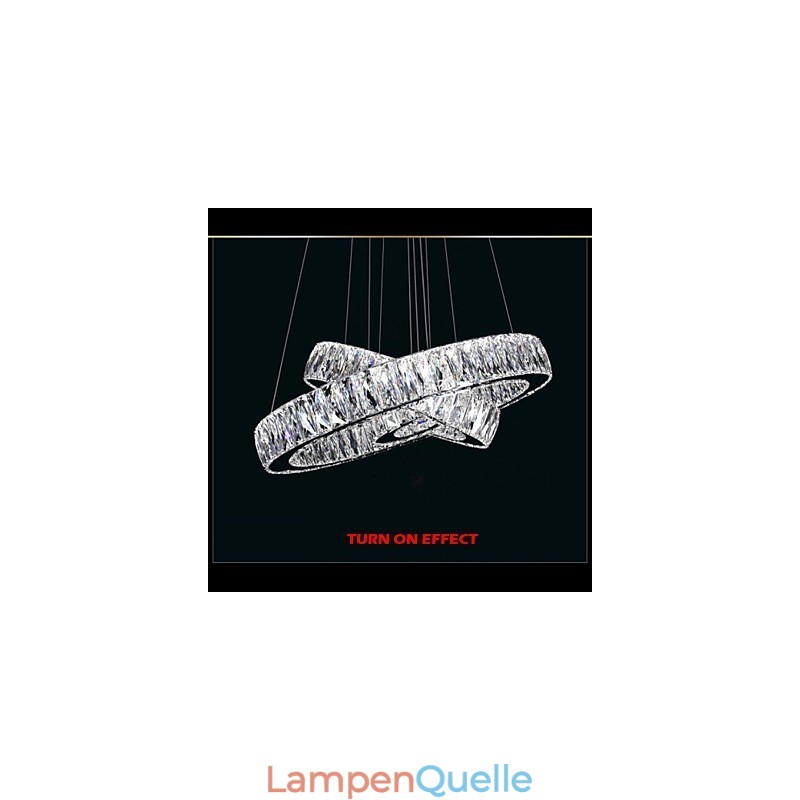 Crystal Chandelier Lights Modern Lighting Two Rings D2040 K9 Large Crystal Home Ceiling Light Fixtures