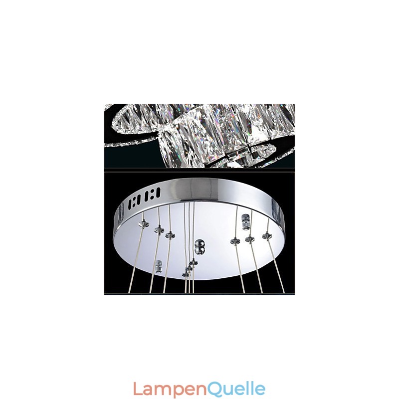 Crystal Chandelier Lights Modern Lighting Two Rings D2040 K9 Large Crystal Home Ceiling Light Fixtures