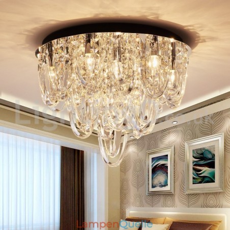 Luxus Kristall Unterputz Deckenleuchte Post Moderne Lampe Luxus Kristall Unterputz Deckenleuchte Post Moderne Lampe