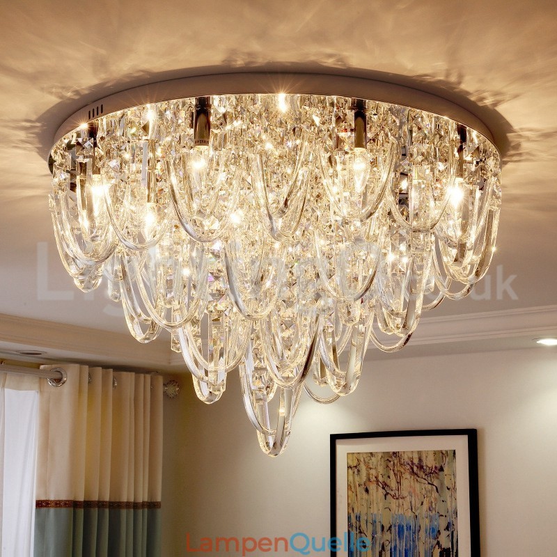 Luxus Kristall Unterputz Deckenleuchte Post Moderne Lampe