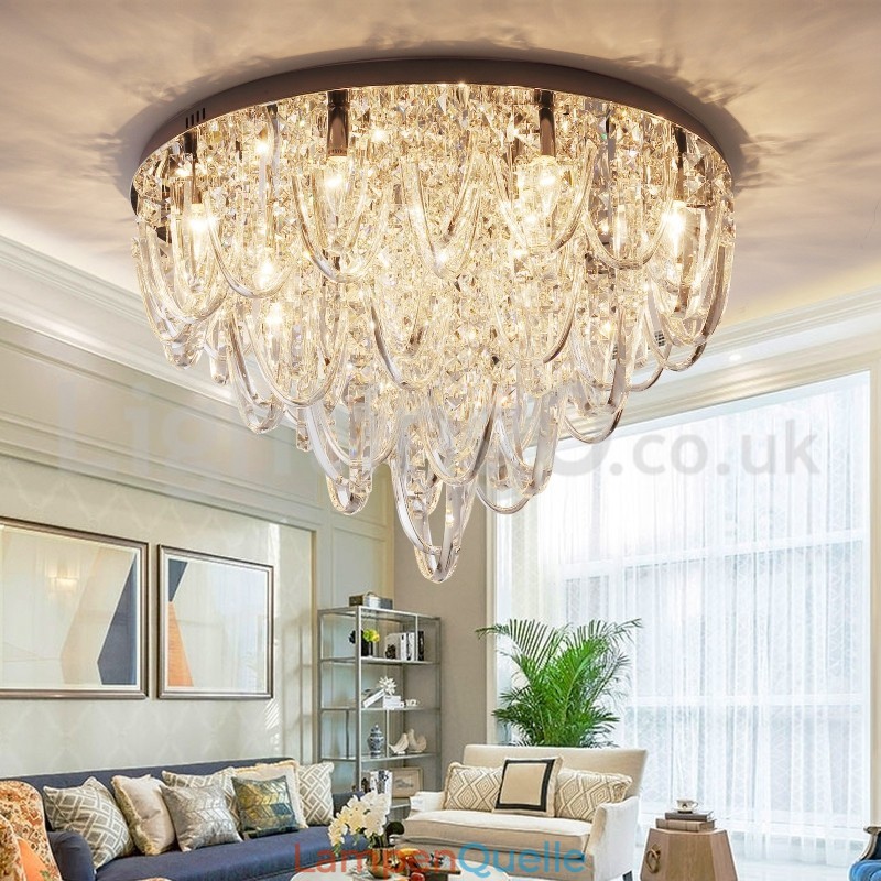 Luxus Kristall Unterputz Deckenleuchte Post Moderne Lampe