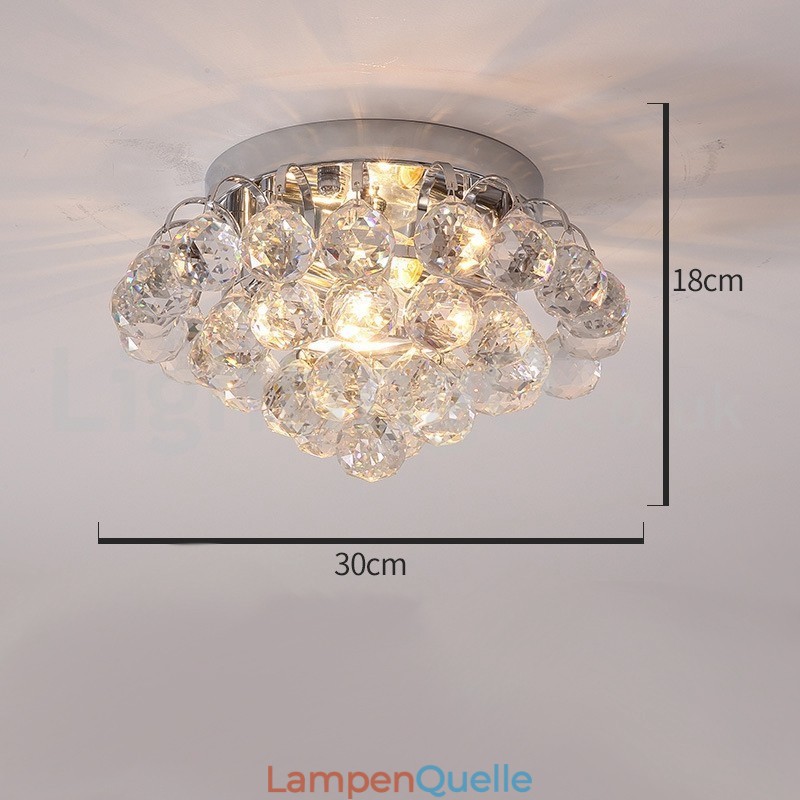 Zeitgenössische runde 30CM 55CM Kristalldeckenleuchten