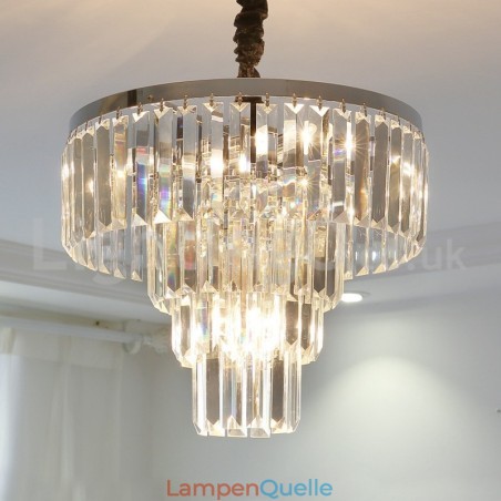 Elegante, günstige, moderne 4-stufige runde Kristall-Pendelleuchte Elegante, günstige, moderne 4-stufige runde Kristall-Pendelleuchte