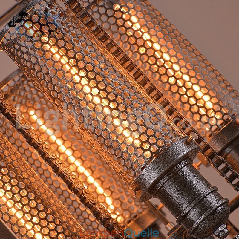 Retro Eisen Zahnrad Pendelleuchte Cafe
