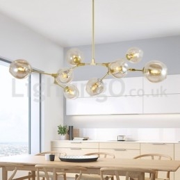 Nordic Modern Magic Bean Glas Kronleuchter Molekular Kronleuchter