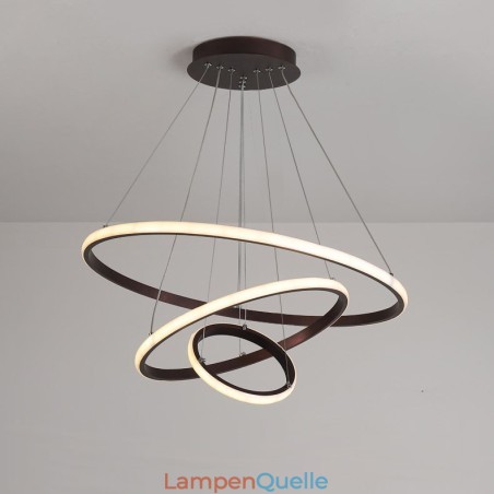 Dimmbare Pendelleuchte mit Fernbedienung im modernen Design der Kreise Dimmbare Pendelleuchte mit Fernbedienung im modernen Design der Kreise