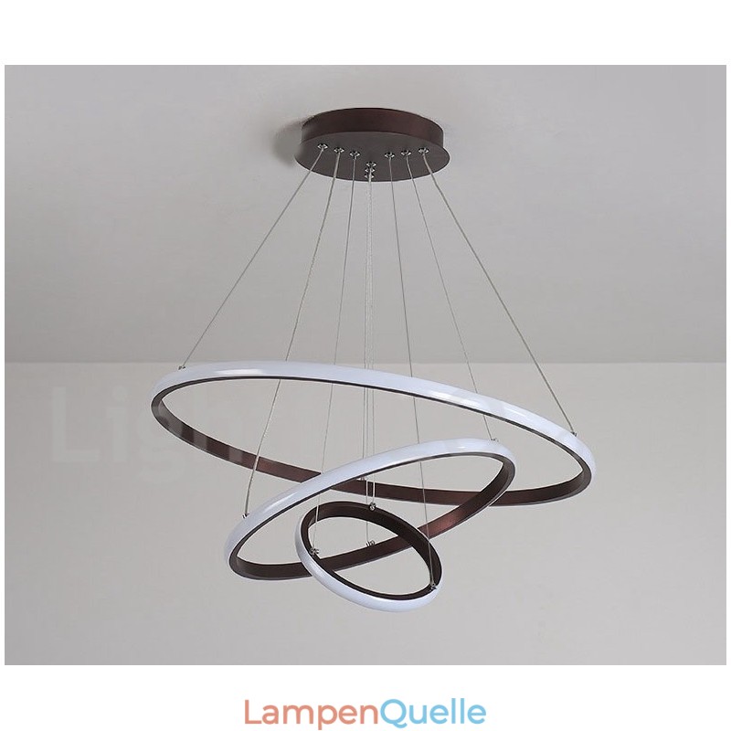 Dimmbare Pendelleuchte mit Fernbedienung im modernen Design der Kreise