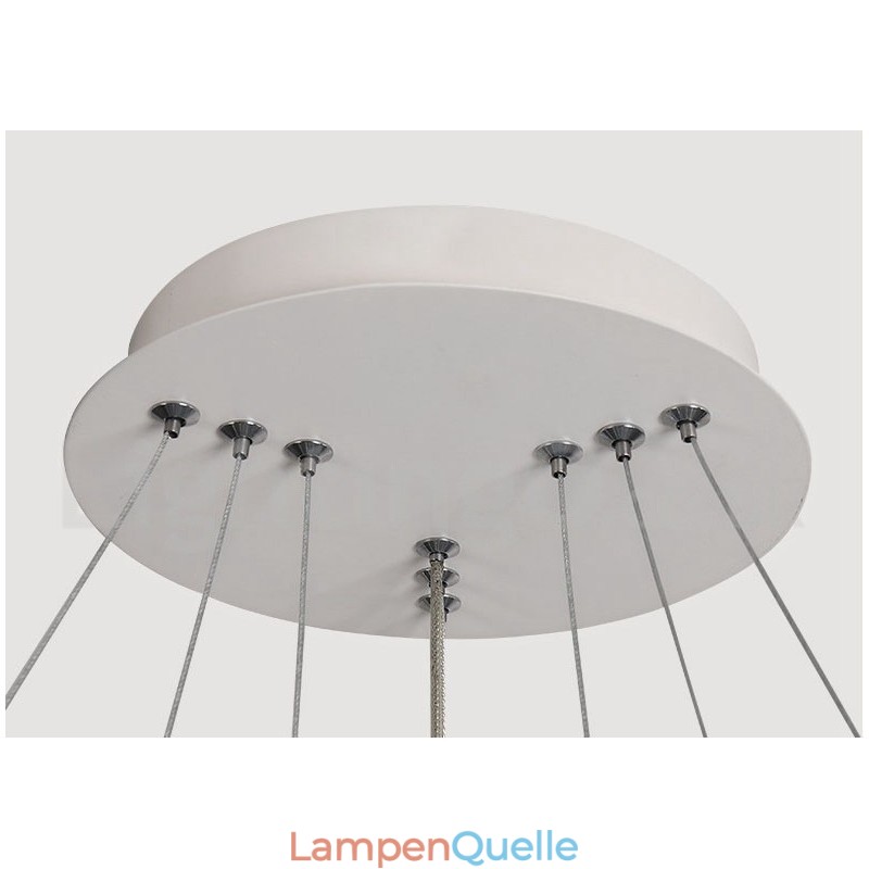 Dimmbare Pendelleuchte mit Fernbedienung im modernen Design der Kreise
