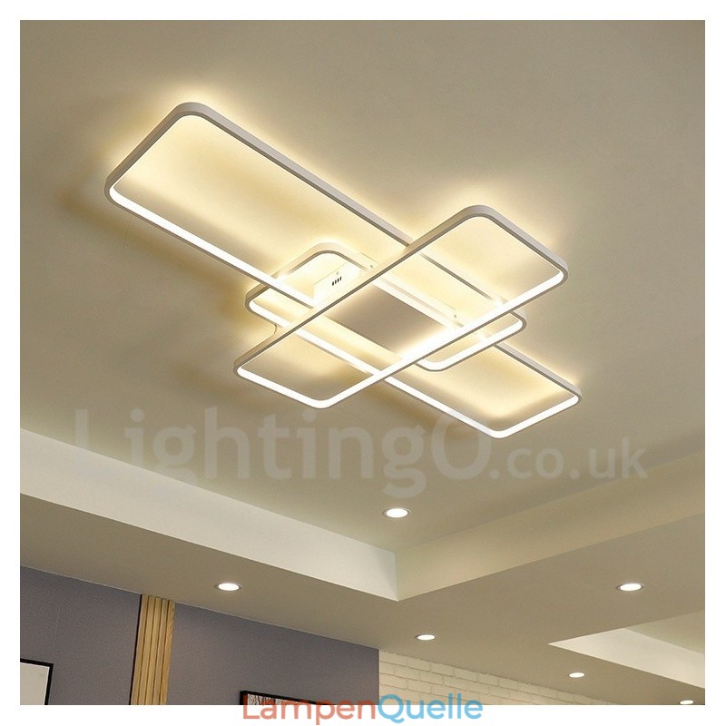 Moderne Deckenleuchte mit zeitgenössischer Aluminium-Malerei, bündige Wandleuchte mit Ferndimmer für Wohnzimmer, Schlafzimmer, kann auch als Wandleuchte verwendet werden