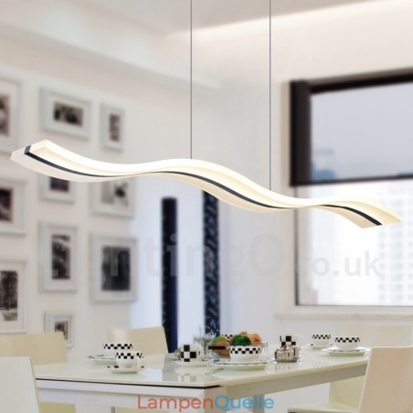 Dimmbare lineare Pendelleuchte mit Fernbedienung, modernes Design Dimmbare lineare Pendelleuchte mit Fernbedienung, modernes Design