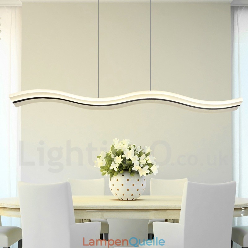 Dimmbare lineare Pendelleuchte mit Fernbedienung, modernes Design