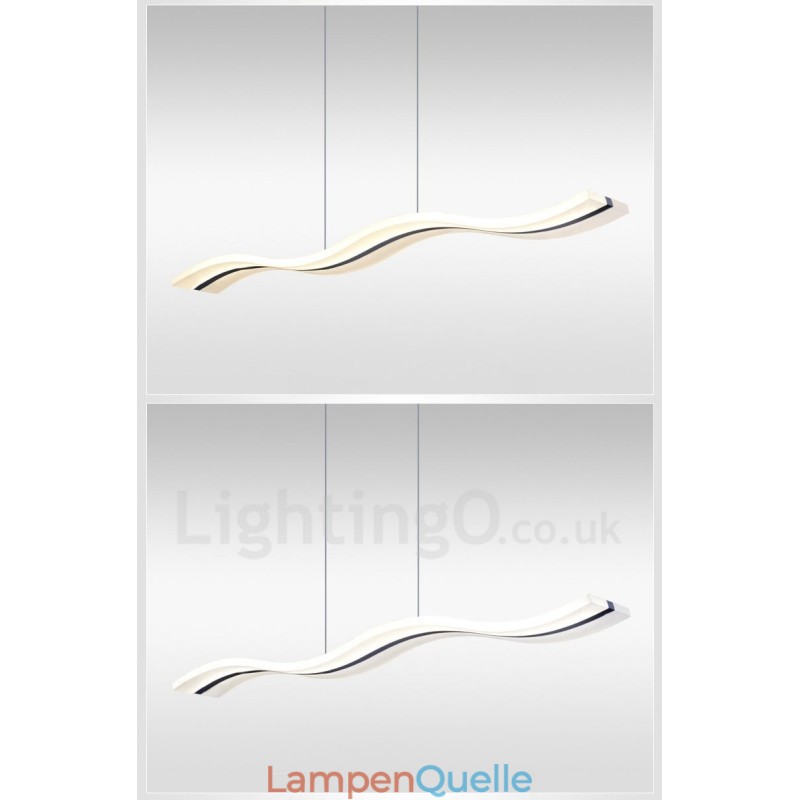 Dimmbare lineare Pendelleuchte mit Fernbedienung, modernes Design