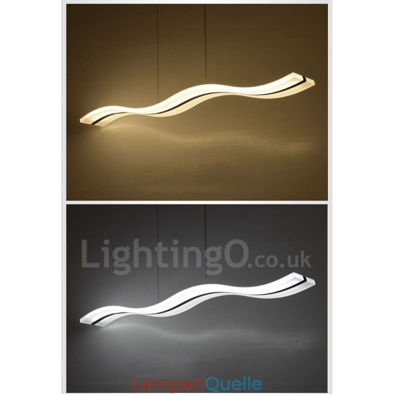 Dimmbare lineare Pendelleuchte mit Fernbedienung, modernes Design