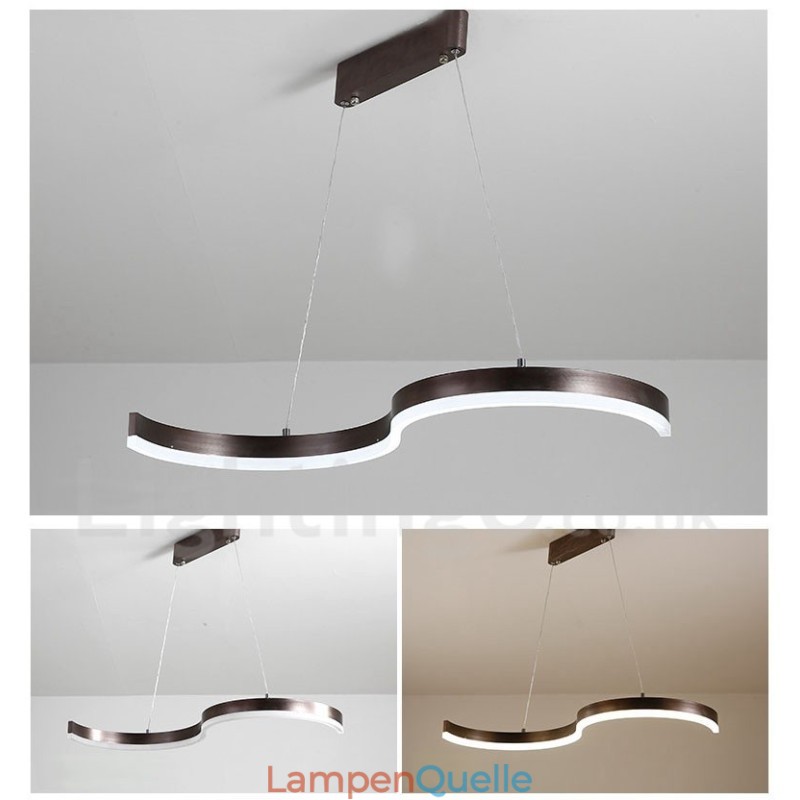 Dimmbare lineare Pendelleuchte mit Fernbedienung, modernes Design