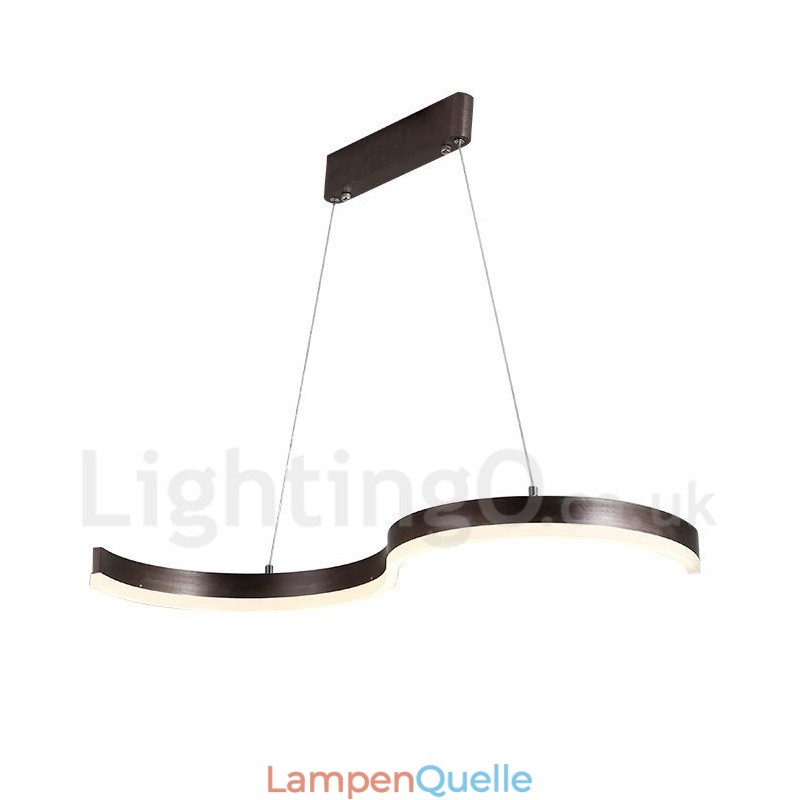 Dimmbare lineare Pendelleuchte mit Fernbedienung, modernes Design