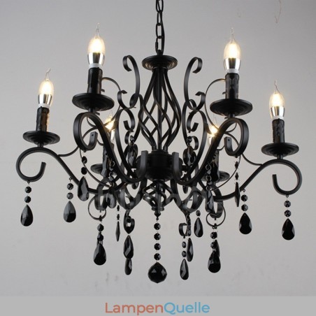 6 Licht Kristall rustikalen Retro Vintage schwarz weiß blau Anhänger Kerze Kronleuchter 6 Licht Kristall rustikalen Retro Vintage schwarz weiß blau Anhänger Kerze Kronleuchter